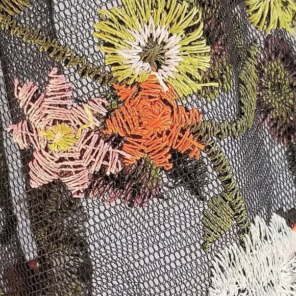 NWT Milan Kiss Floral Embroidered Top - 1X - Picture 6 of 9